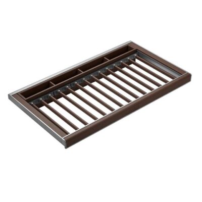 B Series Pull Out Trouser And Belt Rack - Holds 14 Pairs - Fits 900Mm Cabinet - Natural Finish