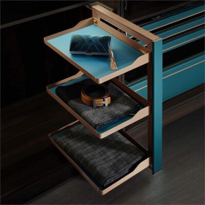 B Series Slide Out Wardrobe Storage Baskets – 3-Tier – Right Side Mount – Teal Finish Crazy Deals Online B Series Slide Out Wardrobe Storage Baskets - 3-Tier - Right Side Mount - Teal Finish