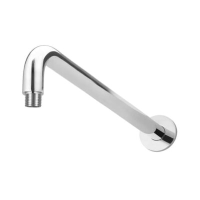 Round Brass Curved Shower Arm – Wall Mounted – 400Mm – Chrome Crazy Deals Online Round Brass Curved Shower Arm - Wall Mounted - 400Mm - Chrome