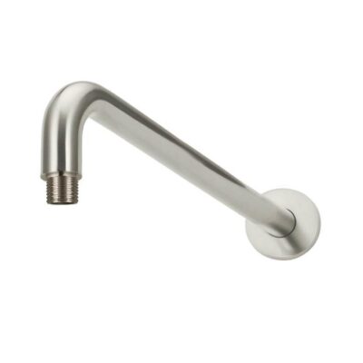 Round Brass Curved Shower Arm – Wall Mounted – 400Mm – Pvd Brushed Nickel Crazy Deals Online Round Brass Curved Shower Arm - Wall Mounted - 400Mm - Pvd Brushed Nickel