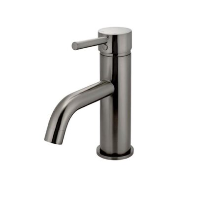 Round Basin Mixer Curved Spout – Single Lever – Pvd Shadow Crazy Deals Online Round Basin Mixer Curved Spout - Single Lever - Pvd Shadow