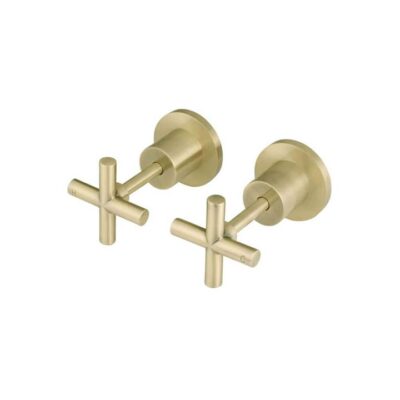 Round Brass Cross Handle Shower Wall Taps – Pvd Tiger Bronze Crazy Deals Online Round Brass Cross Handle Shower Wall Taps - Pvd Tiger Bronze
