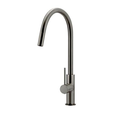 Piccola Round Pull Out Kitchen Mixer Tap - Dual Flow - Pvd Shadow