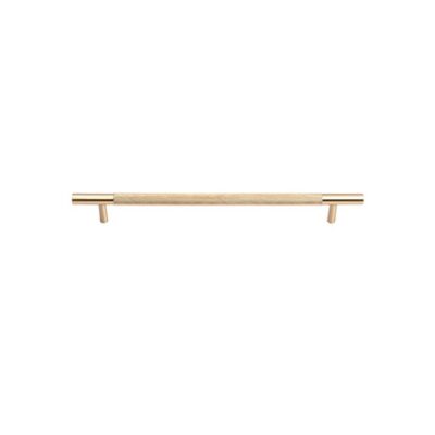 Charmian Knurled Cabinet Drawer Handle - 280Mm - Brushed Brass