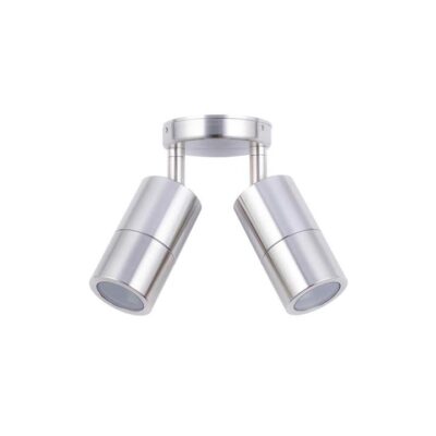 Adjustable Spot Light - 2 Heads - Mr16 - 60Mm 316 Stainless Steel
