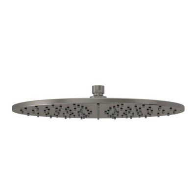 Round Brass Rain Shower Head - 300Mm - Pvd Shadow