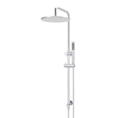 Round Shower Rail Set - 300Mm Rain Shower Head - Single Function Hand Shower - Chrome