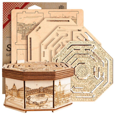 Secret Maze Wooden Puzzle Box