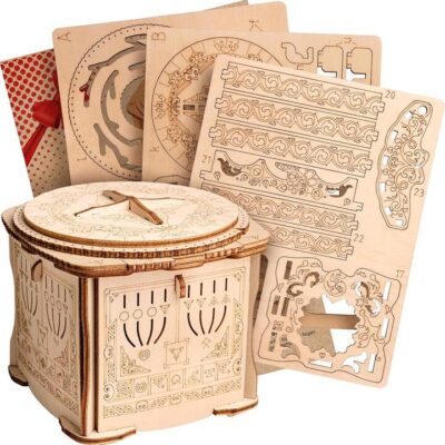 Secret Lock Wooden Puzzle Box