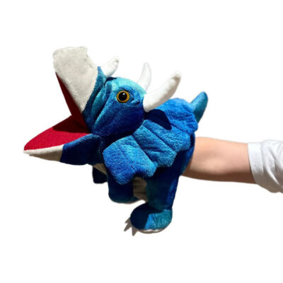 Triceratops Plush Hand Puppet