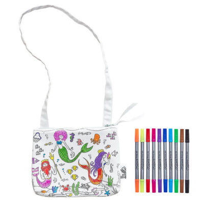 Colour And Learn Mermaid Crossbody Bag
