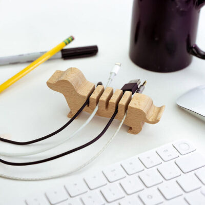 Doggy Wooden Cable Organiser