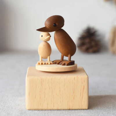 Ducklings Mini Wooden Music Box