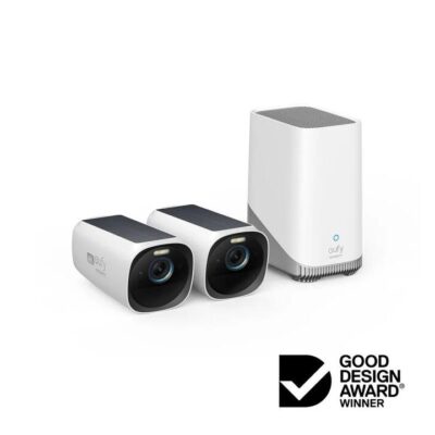 Eufy Security Eufycam 3 (S330) 2 Pack Plus Homebase 3