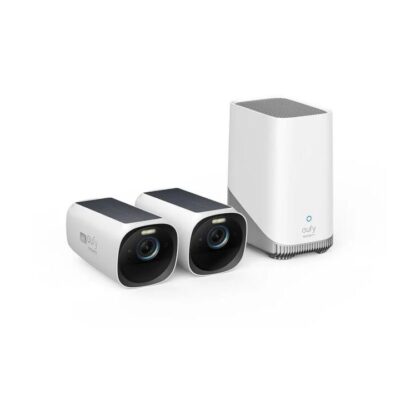 Eufy Security Eufycam 3 (S330) 2 Pack Plus Homebase 3 (C-Grade Refurb)