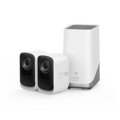 Eufy Security Eufycam 3C (S300) 2 Pack Plus Homebase 3 (A-Grade Refurb)