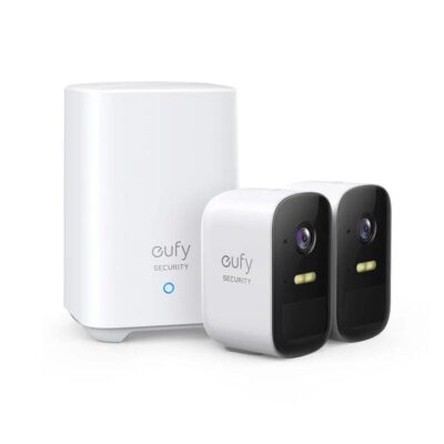 Eufy Security Cam 2C Pro 2K Security Kit 2Pack Plus Homebase 2 Unit