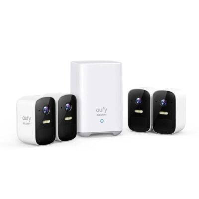 Eufy Security Cam 2C Pro 2K Security Kit 4Pack Plus Homebase 2 Unit