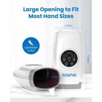 Renpho Cordless Electric Hand Massager With Compression – 6 Levels Pressure Point Therapy Massager Crazy Deals Online Renpho Cordless Electric Hand Massager With Compression - 6 Levels Pressure Point Therapy Massager
