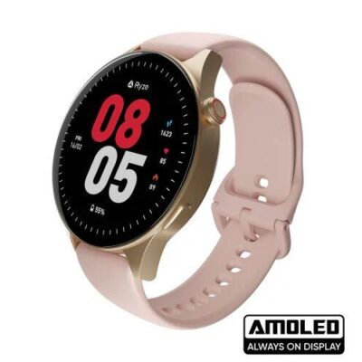 Ryze Wave Smart Watch Pink & White