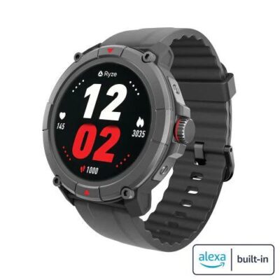 Ryze Trek Smart Watch Black & Red