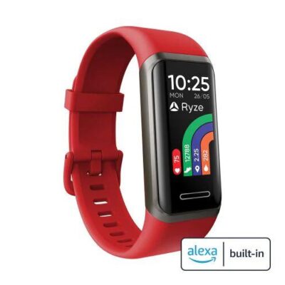 Ryze Elevate Smart Watch With Alexa Red + Blue