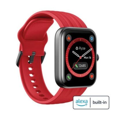 Ryze Evo Smart Watch With Alexa Red + Blue