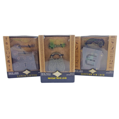 Project Genius 3 Pack Trick Lock And Key Puzzles