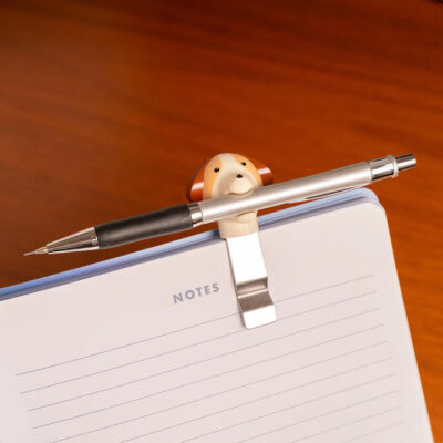 Pen Pup Book Clip And Pen Holder