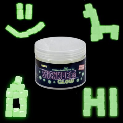 Stickikubes Glow In The Dark Tub